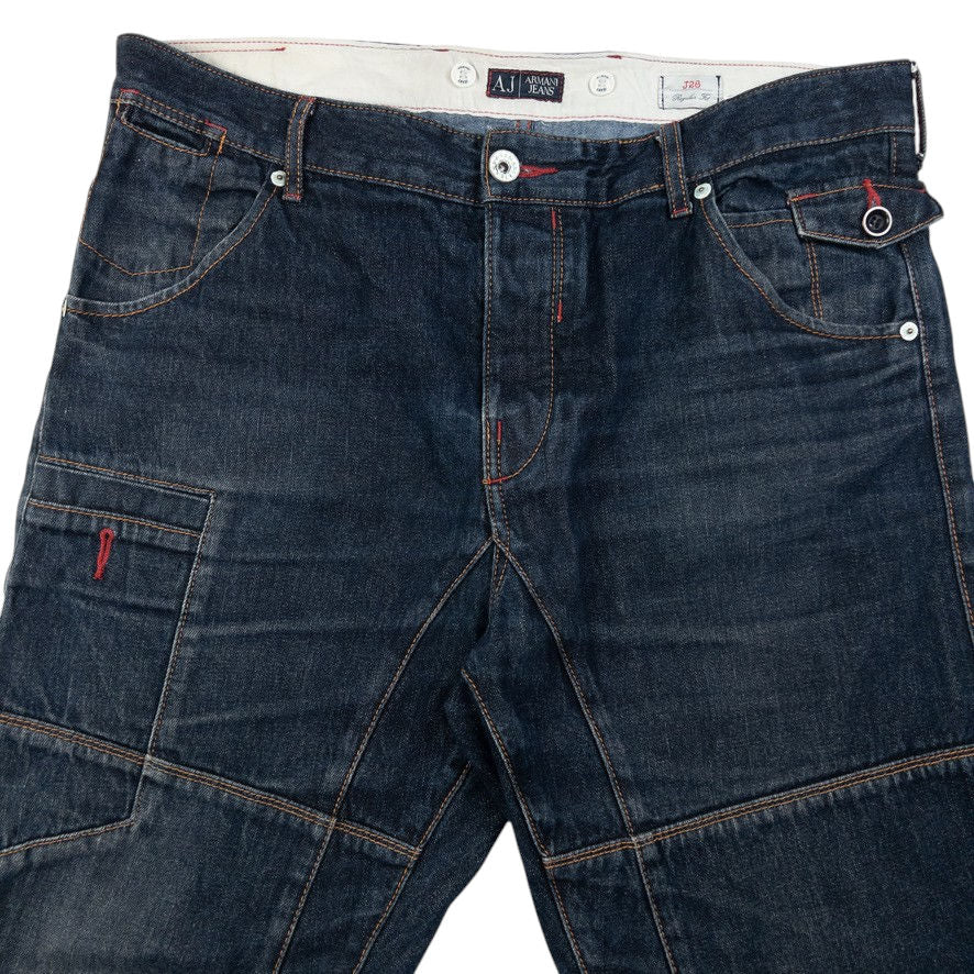 Vintage Armani Jeans Curve Leg Denim Jeans Size W38