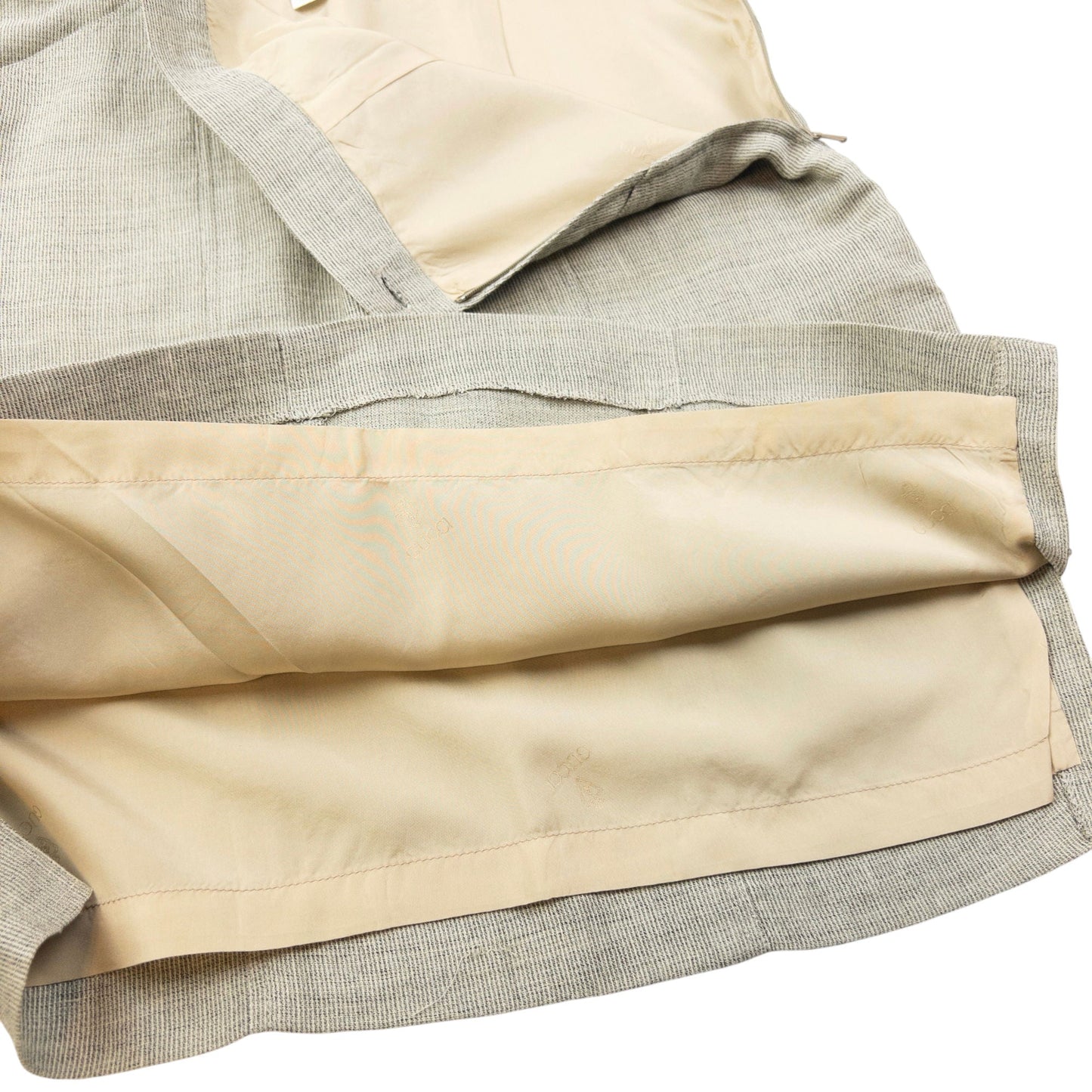 Vintage 80s Gucci Linen And Wool Skirt Womens Size W26 | W26, Grey