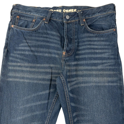 Vintage 2000s Evisu Double Gull Embroidered Japanese Denim Jeans Size W34 | W34, Blue