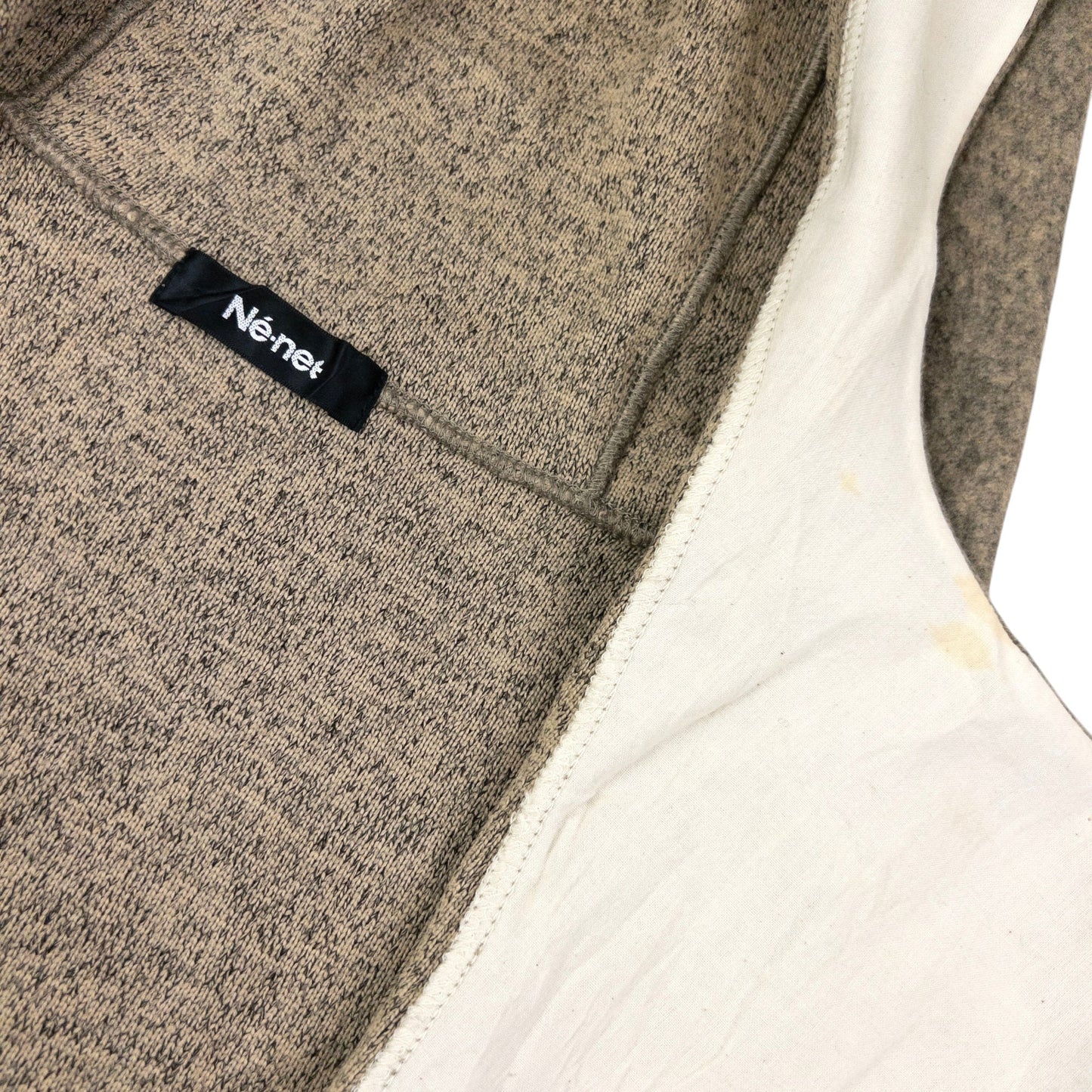 Vintage 2000s Ne-Net Issey Miyake Wrap Jacket Size M | Medium, Beige