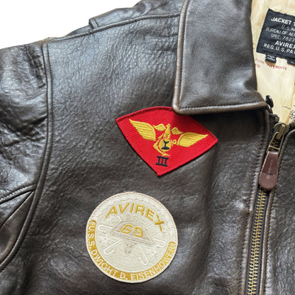 Avirex Top Gun G-1 Flight Jacket - L | Large, Brown