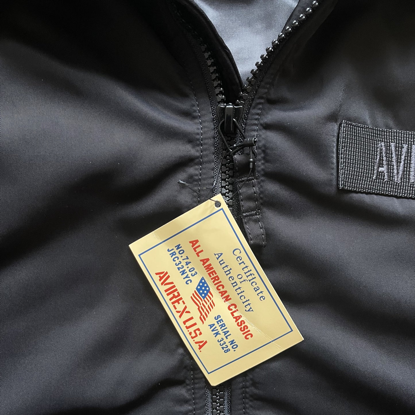 Avirex Padded Bomber Jacket With Hood - L