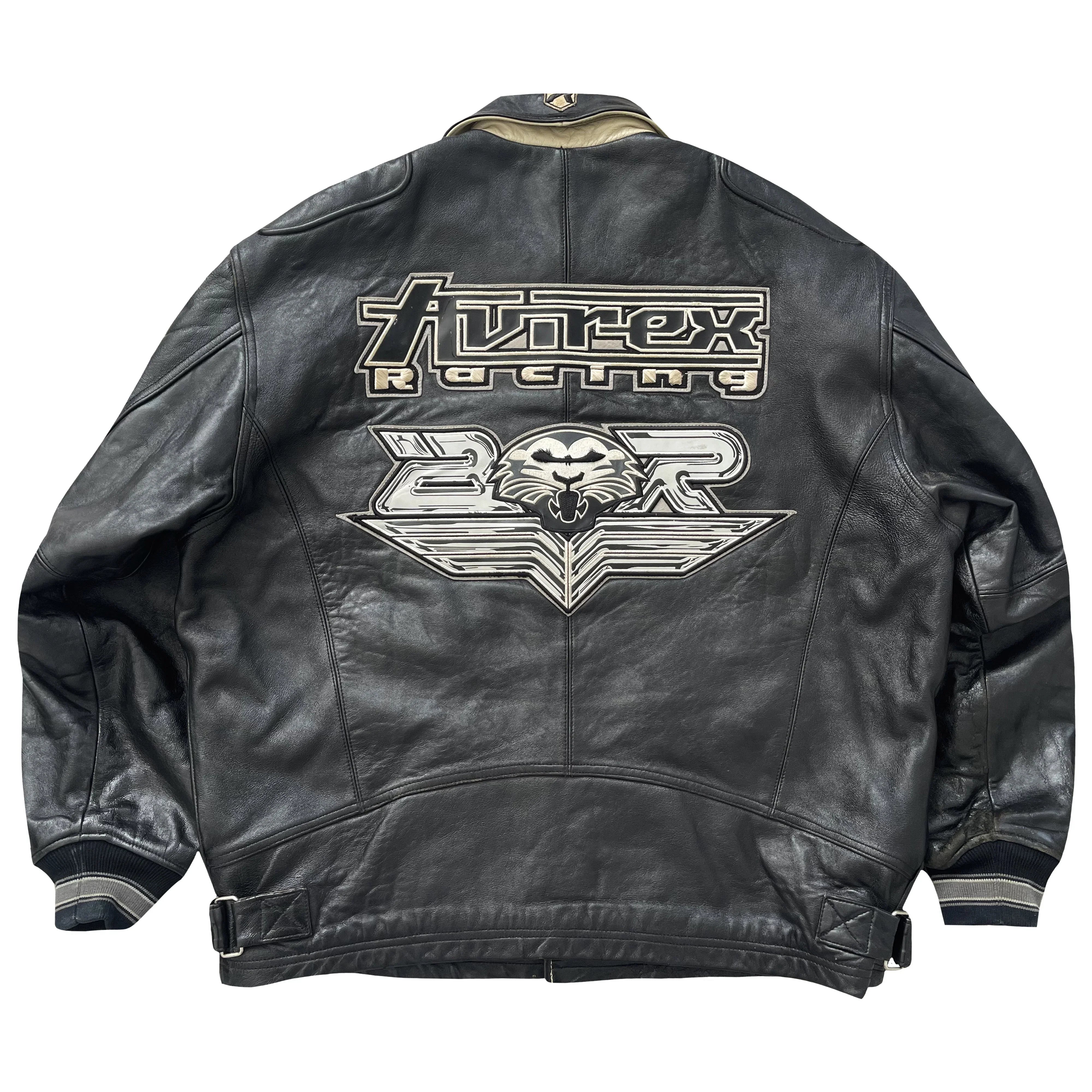 Avirex ATV Racing Leather Varsity Jacket - XXL – Known Source