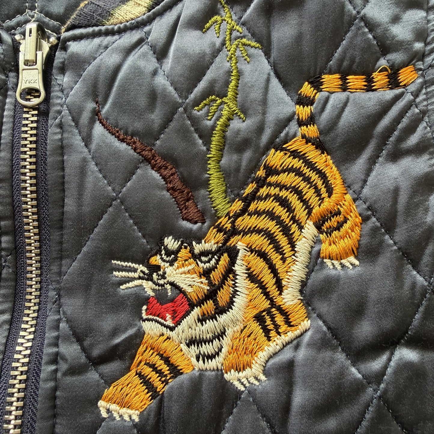 Kapital Hyakichiko Sukajan '100 Tigers' Vest - M | Medium, Red