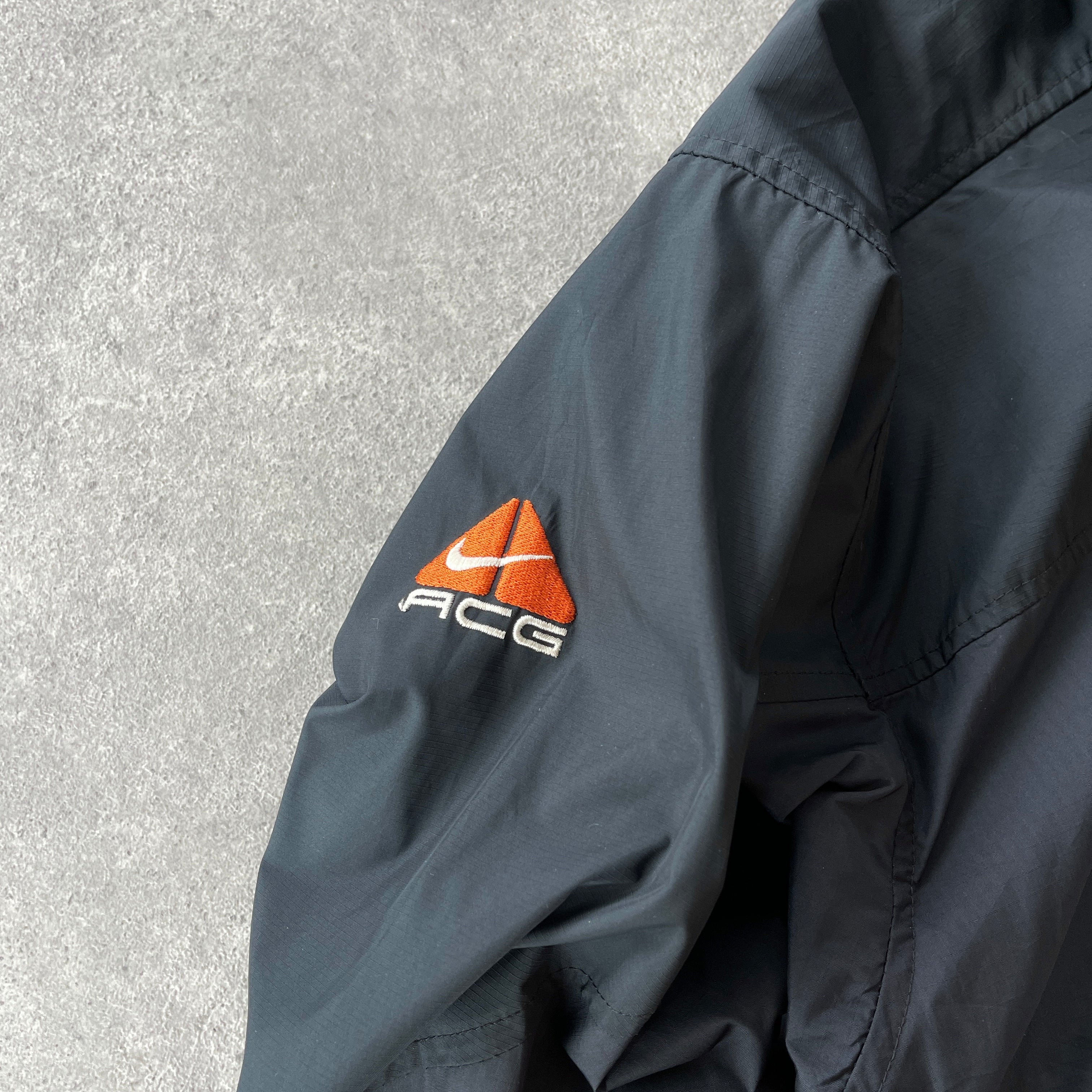 Nike ACG 1990s 1/2 zip technical lightweight packable shell jacket