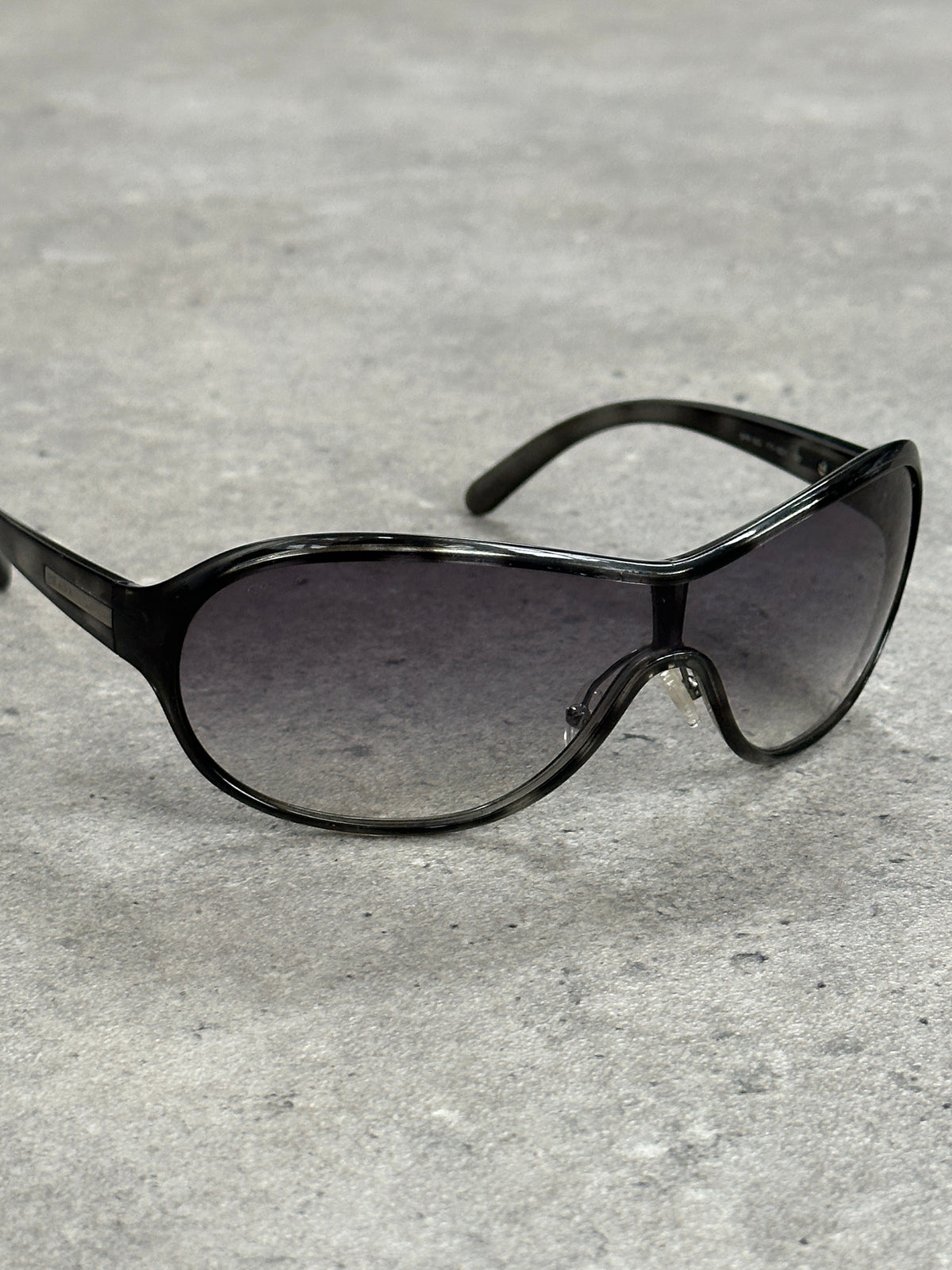 Prada 2000s Wraparound Shield Sunglasses