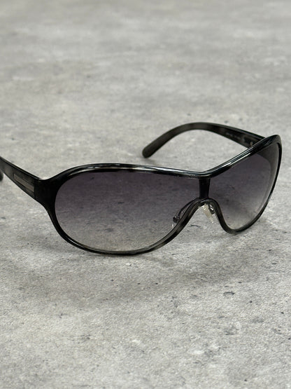 Prada 2000s Wraparound Shield Sunglasses