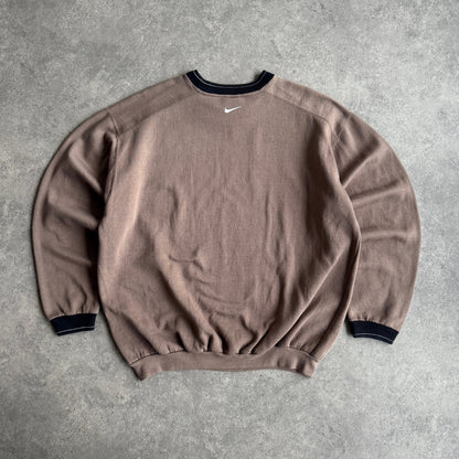 Nike 1990s heavyweight embroidered sweatshirt (XL)