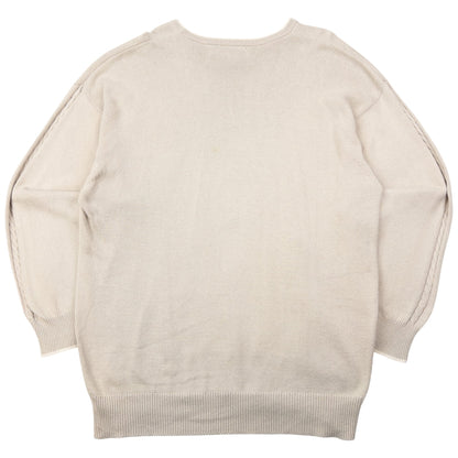 Vintage Burberry Embroidered Knit Jumper Size L