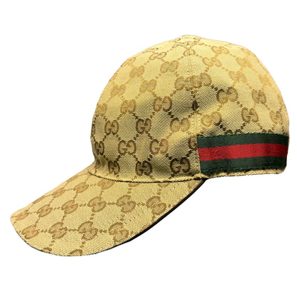 Gucci Monogram Cap In Tan (XL) | O/S, Tan