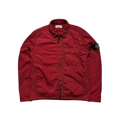 Stone Island Zip Up Nylon Quilted Overshirt