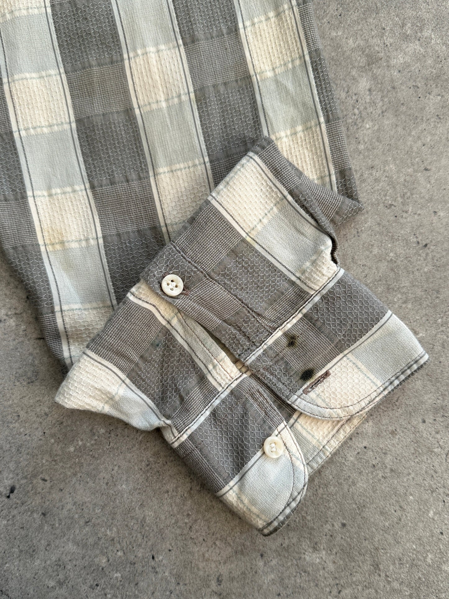 Armani Jeans 1990s Check Flannel Logo Shirt - XXL