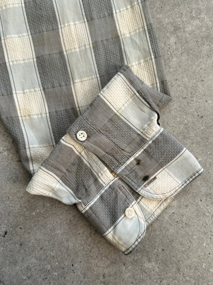 Armani Jeans 1990s Check Flannel Logo Shirt - XXL