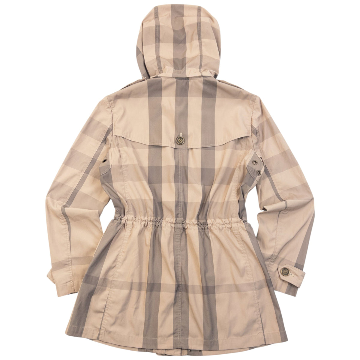 Vintage Burberry Brit Nova Check Rain Jacket Womens | Small, Beige