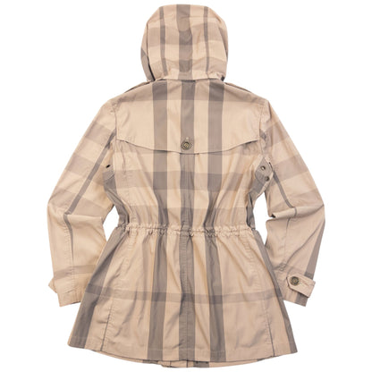 Vintage Burberry Brit Nova Check Rain Jacket Womens | Small, Beige