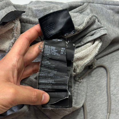 Prada Milano 2015 Red Tab Baggy Grey Cotton Shorts - L