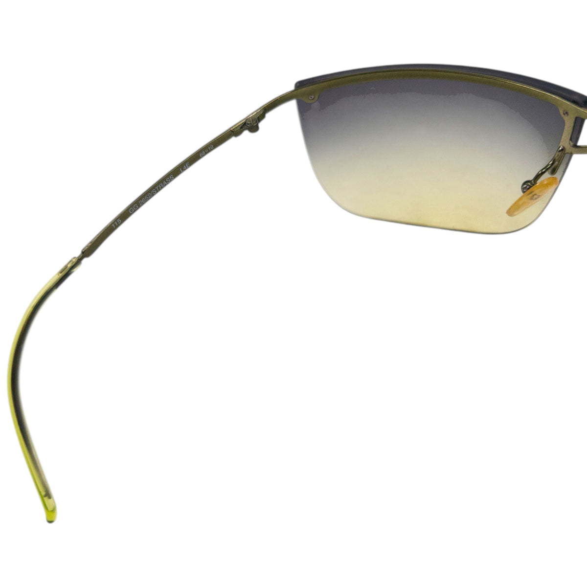 Vintage 2000s Gucci By Tom Ford Diamanté Rimless Sunglasses | O/S, Green
