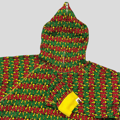 Bape OG 2009 Rasta Full Zip Hoodie - S/M | Small, Multicoloured