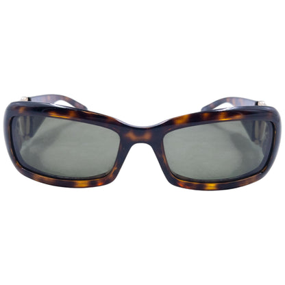 Vintage Gucci Horse Bit Tortoise Shell Sunglasses