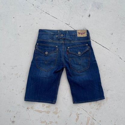 vintage 503 levis buckleback shorts | Blue, Blue