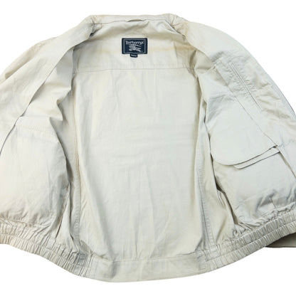 Vintage 90s Burberry Zip Up Jacket Size S | Small, Cream