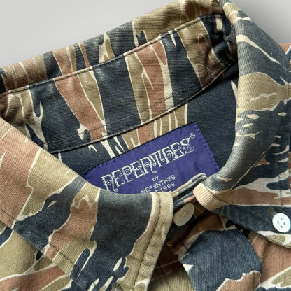 Nepenthes Tiger Camo Heavy Cotton Shirt XS | O/S, Camo
