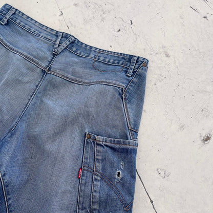 vintage levis engineered shorts | Blue, Red