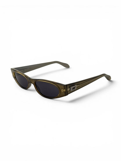 2000s Gucci Green Framed Sunglasses | O/S, Multicoloured