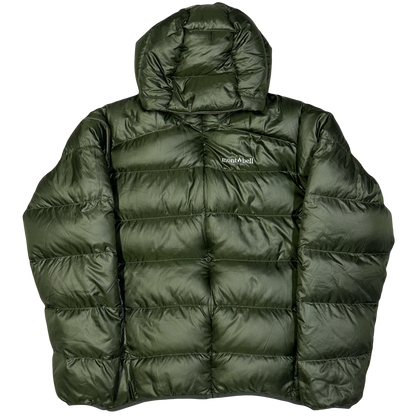 Montbell Light Alpine Puffer Jacket In Olive Green ( S )