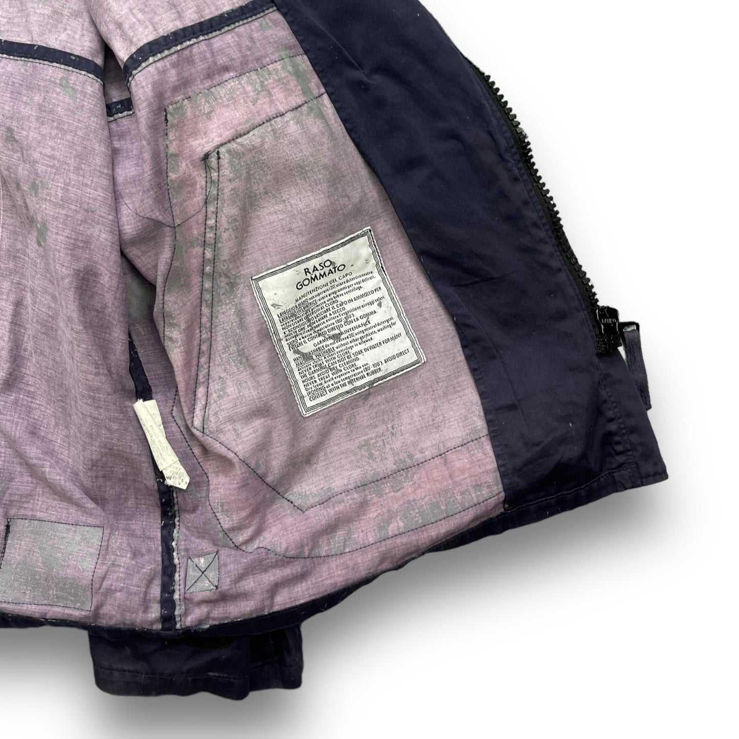 SS1996 Stone Island Raso Gommato Jacket (M) | Default Title, Blue