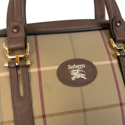 Vintage 90s Burberry Checkered Handbag | O/S, Red