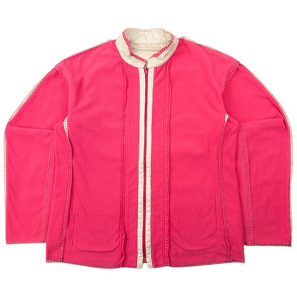 Vintage Issey Miyake Reversible Silk & Fleece Jacket Womens Size S