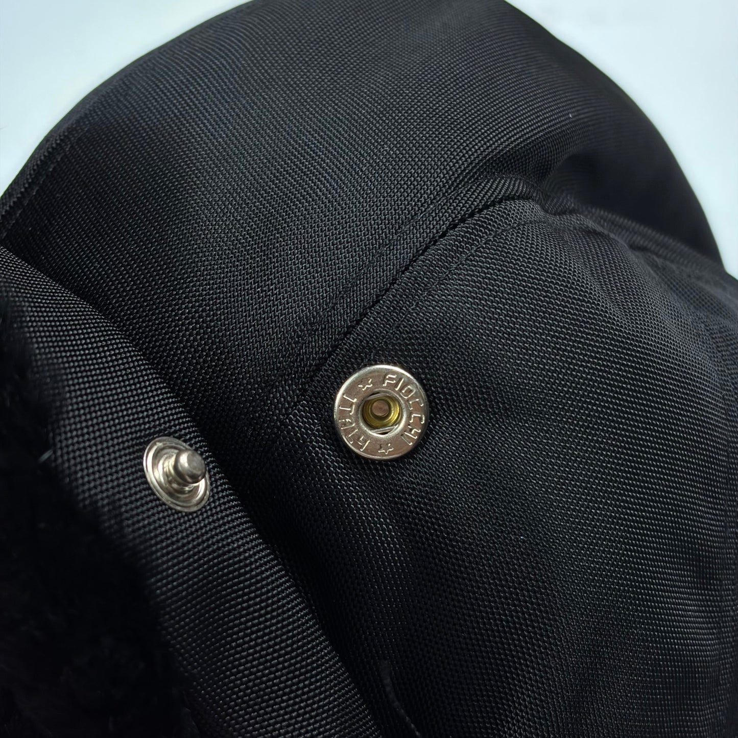 Gucci by Tom Ford 00’s Nylon Canvas Fur Trapper Hat - S | O/S, Black
