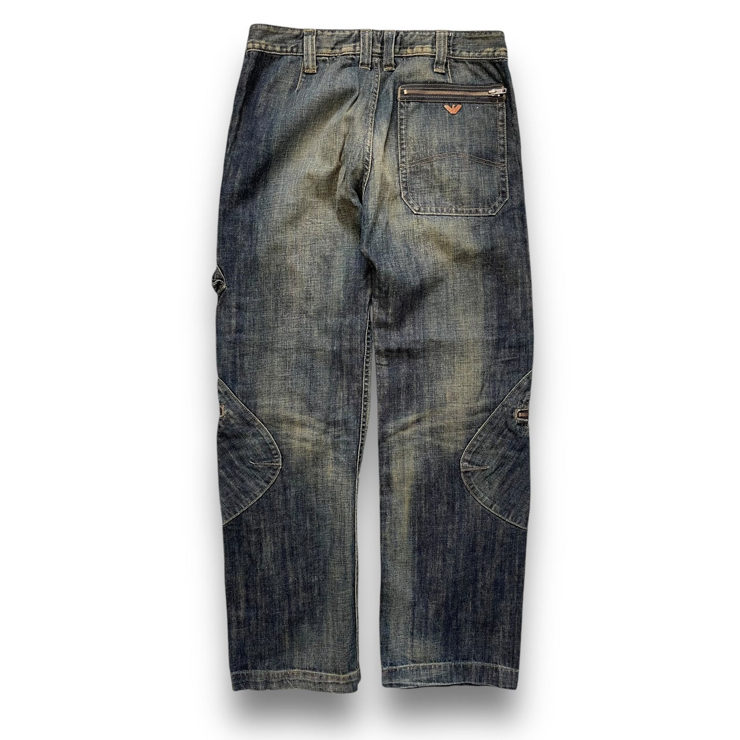 Armani Cargo Denim Jeans (34) | Default Title, Blue