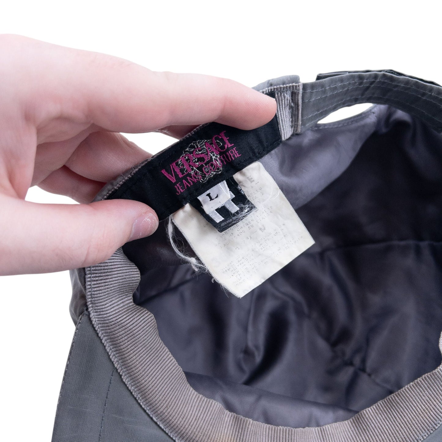 Vintage 2000s Versace Jeans Couture Hat | O/S, Grey