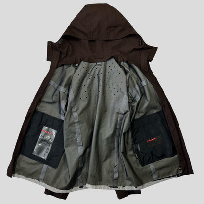 Prada Sport 2002 3 in 1 Brown Ventilated Goretex Technical Jacket - IT46 | Default Title, Brown
