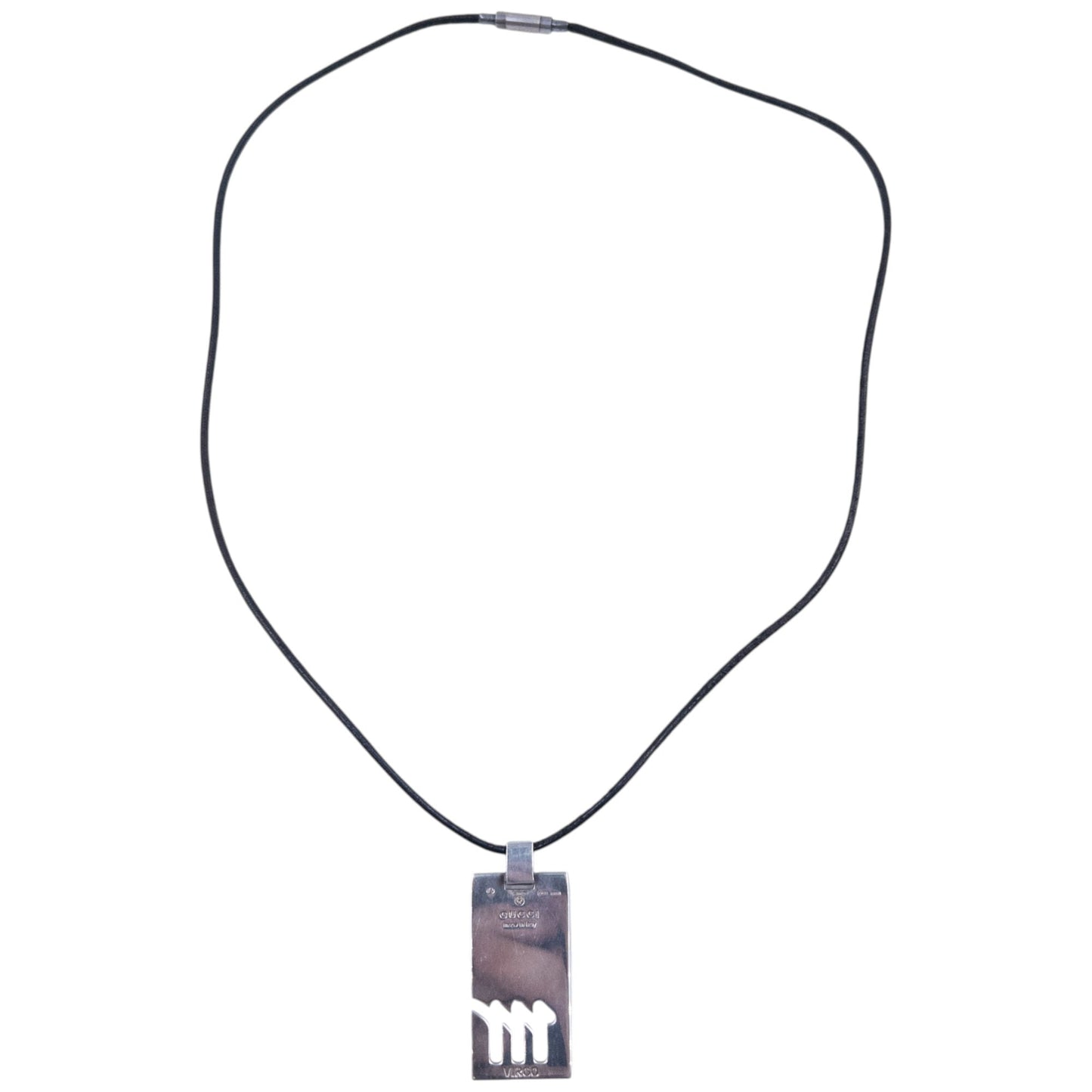 Vintage 2000s Gucci Silver Virgo Pendant Necklace