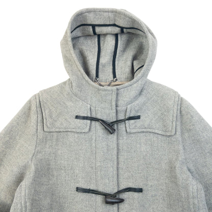 Vintage 2000s Burberry Wool Duffle Jacket Womens Size L | O/S, Grey
