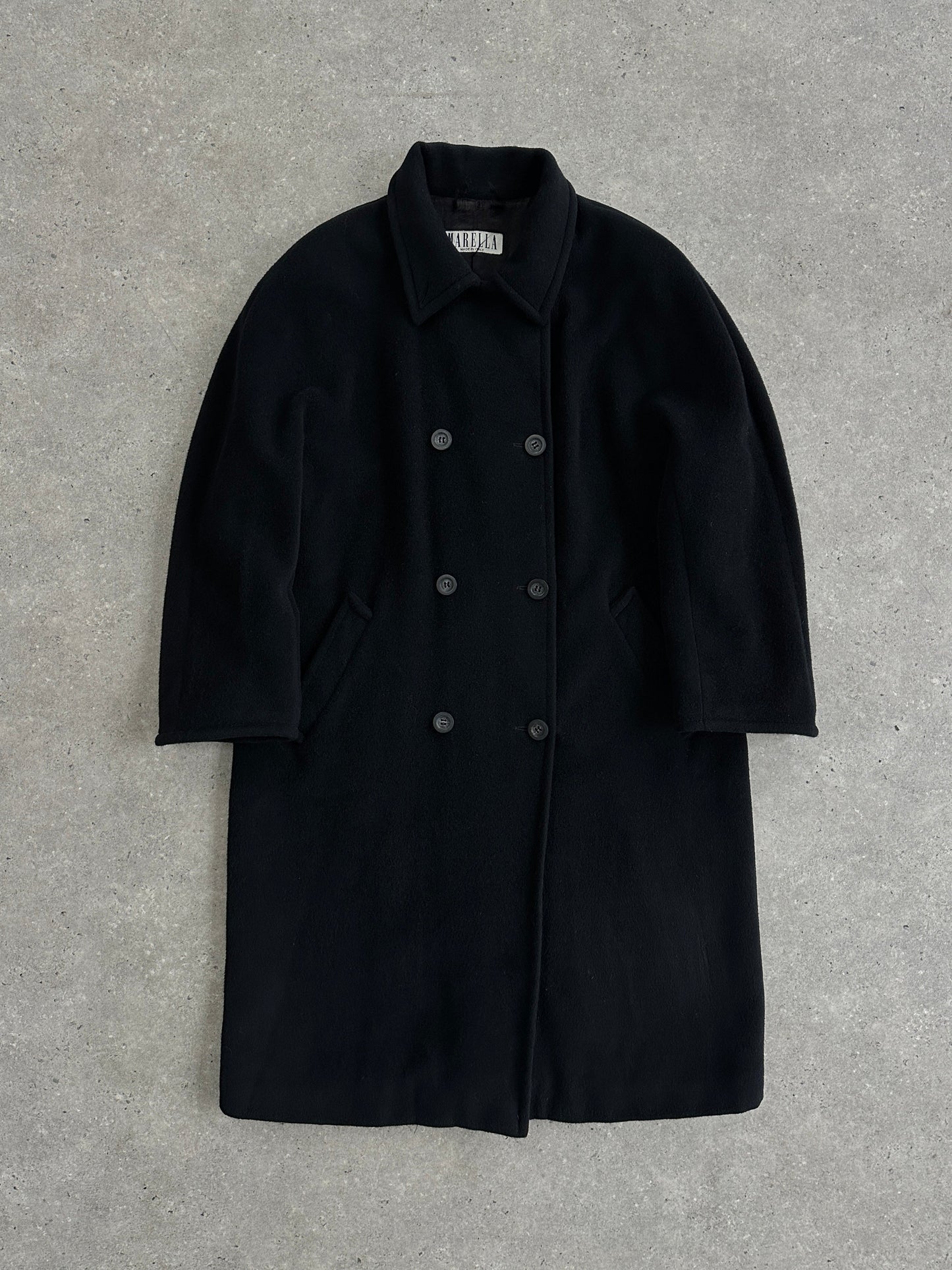 Marella Virgin Wool Cashmere Double Breasted Coat - XL