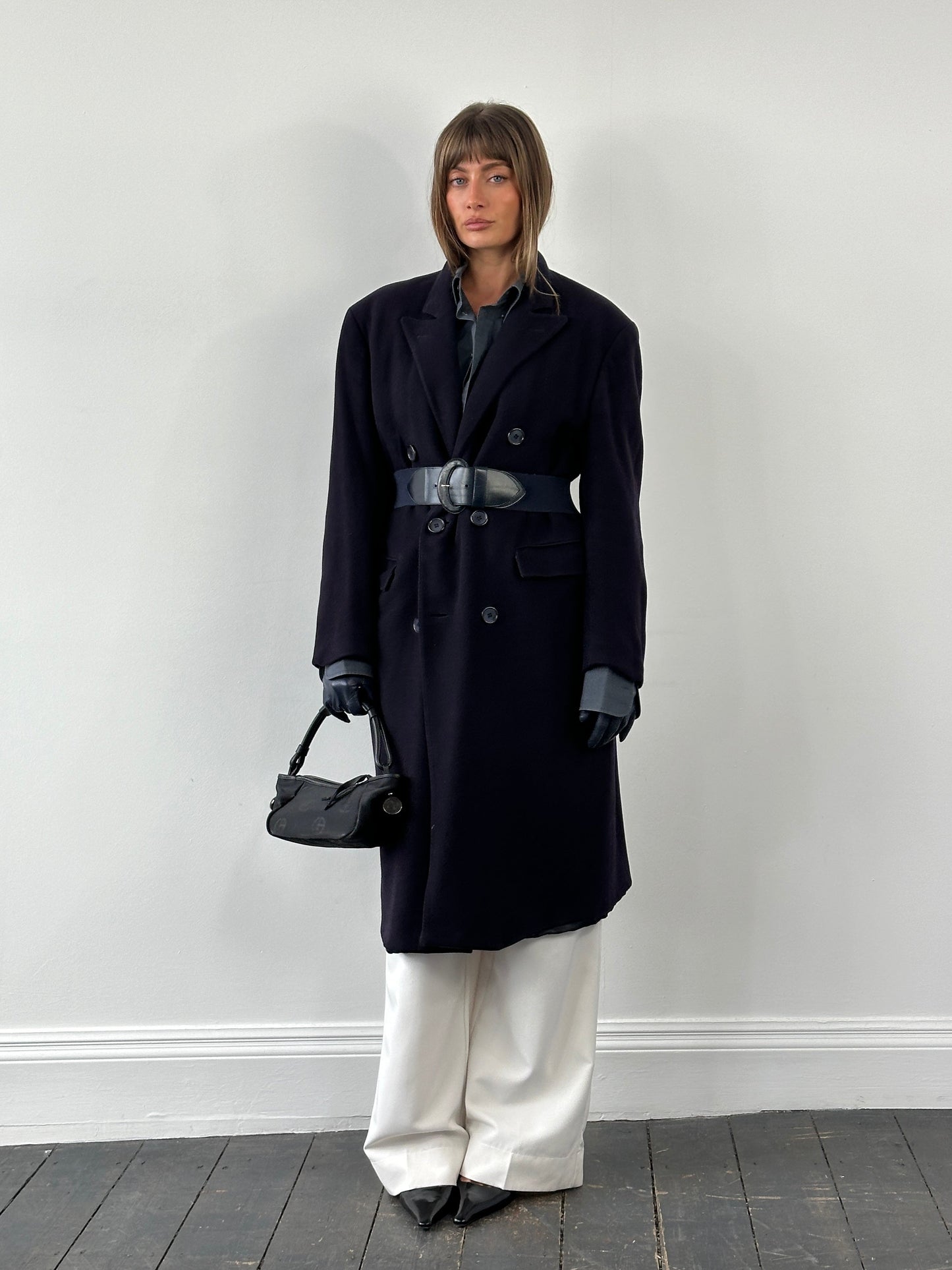 Harrods x Berwin & Berwin 1980s Pure Cashmere Double Breasted Coat - XL