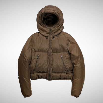 M+F Girbaud Cropped Hooded Down Puffer (1990s)