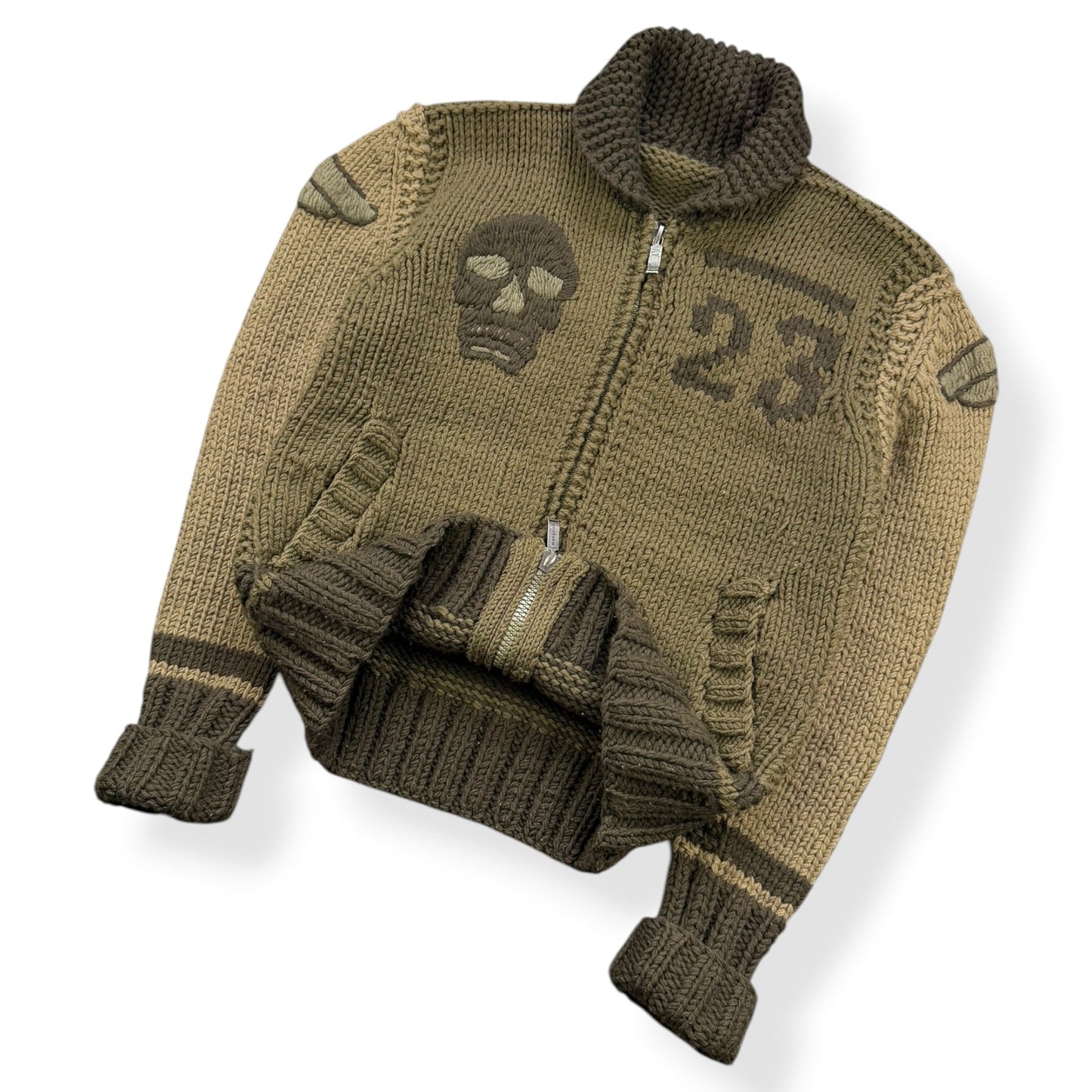 2000's Maharishi 1GG Knit Wool Jacket (M) | Default Title, Red