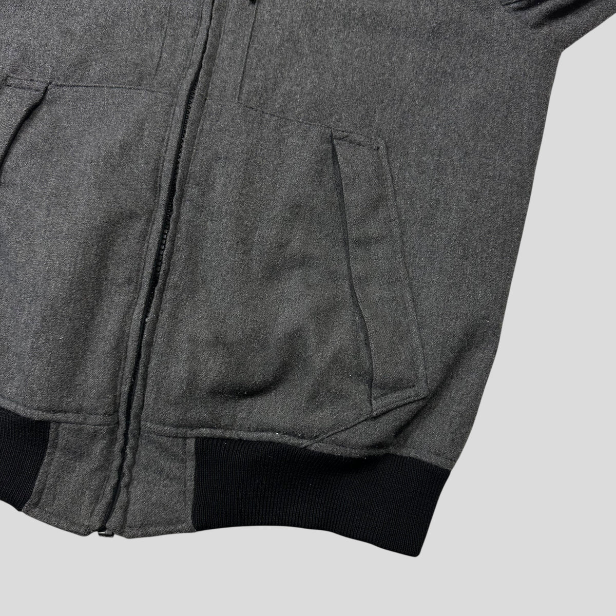 Stone Island AW14 Mélange Wool Poly Double Hood Jacket - L | Grey