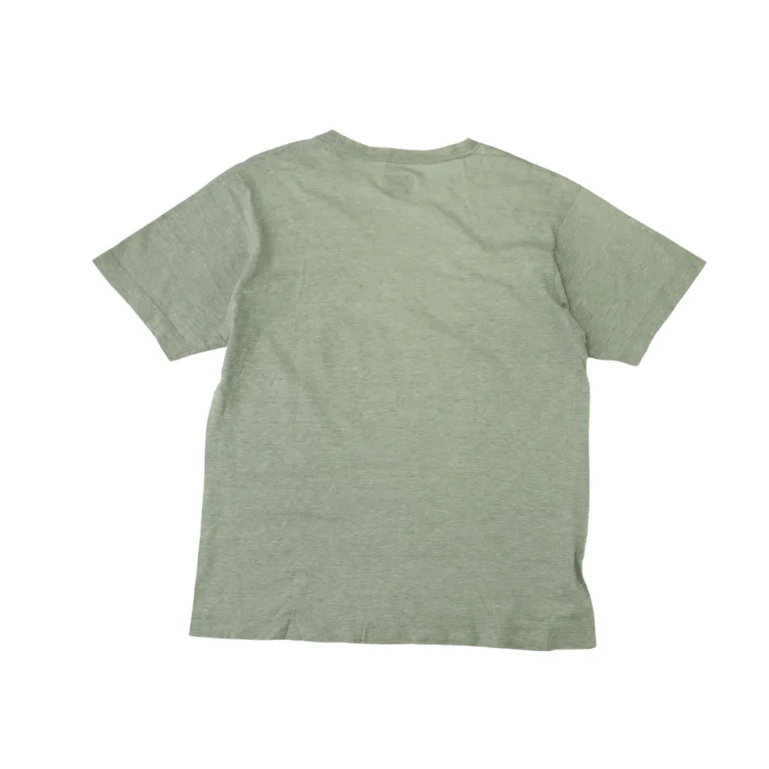 BENETTON SPELLOUT GREY TEE  (M)