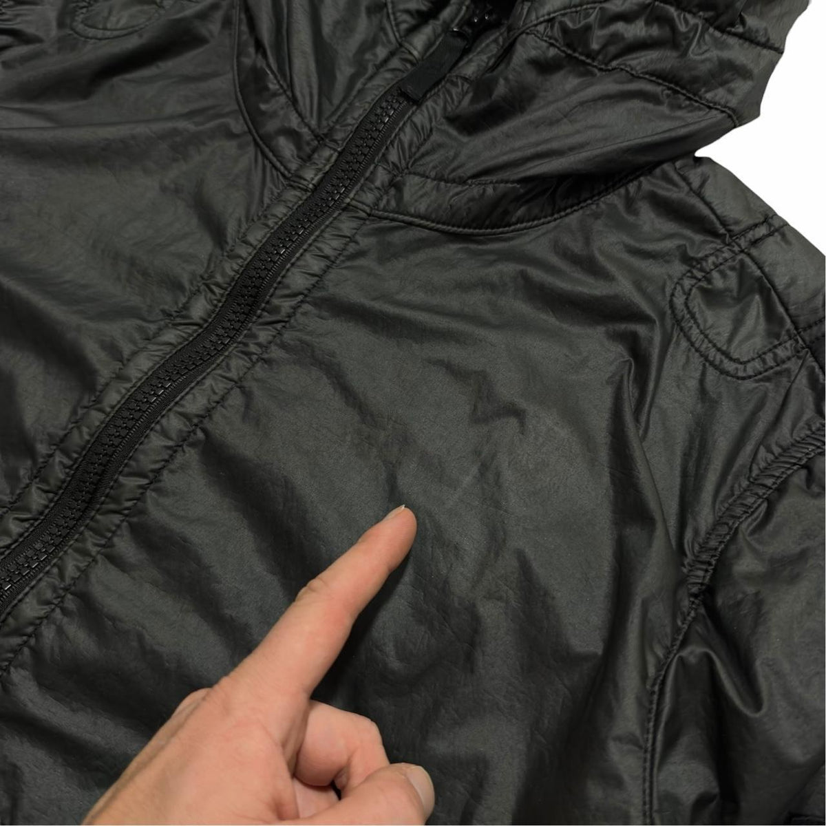 Stone Island Lamy Flock Jacket | Large, Black