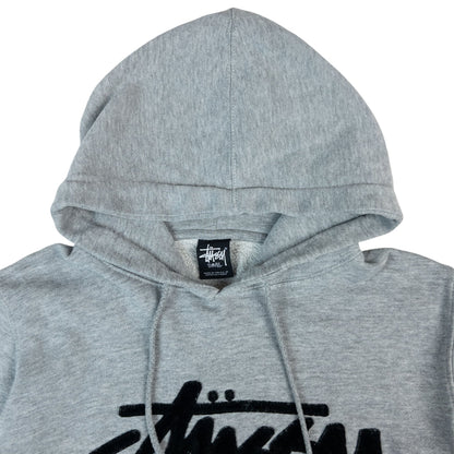 Vintage Stussy Velvet Logo Hoodie Size S