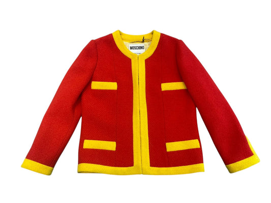 Moschino 2014 MOSCHINO Jeremy Scott MCDONALDS 20 BILLION SERVED JACKET Red/ Yellow 8 | O/S, Red