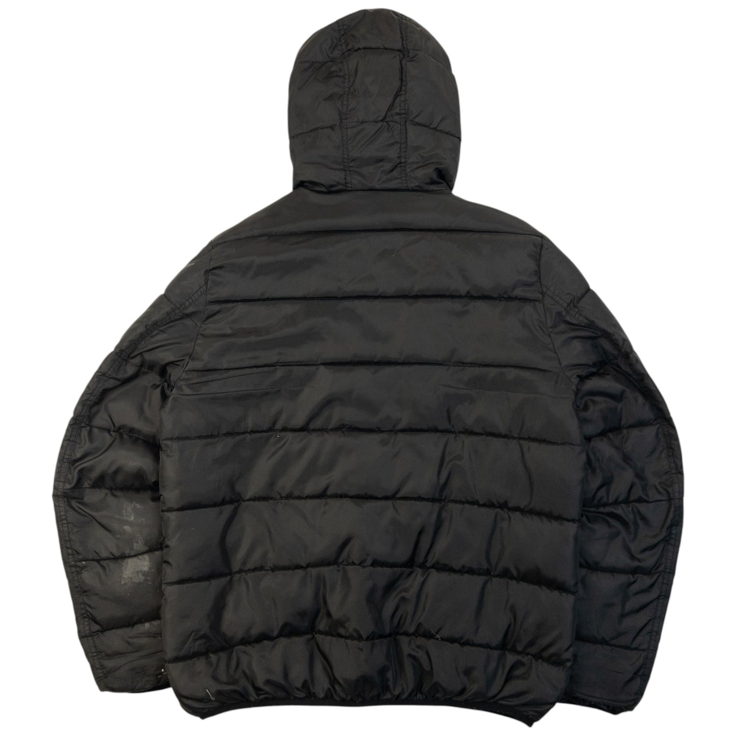 Vintage Champion Zip Up Puffer Jacket Size XXL | XXL, Black
