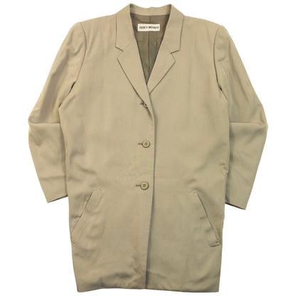 Vintage 90s Issey Miyake Jacket & Skirt Suit Set Womens Size S | Small, Beige