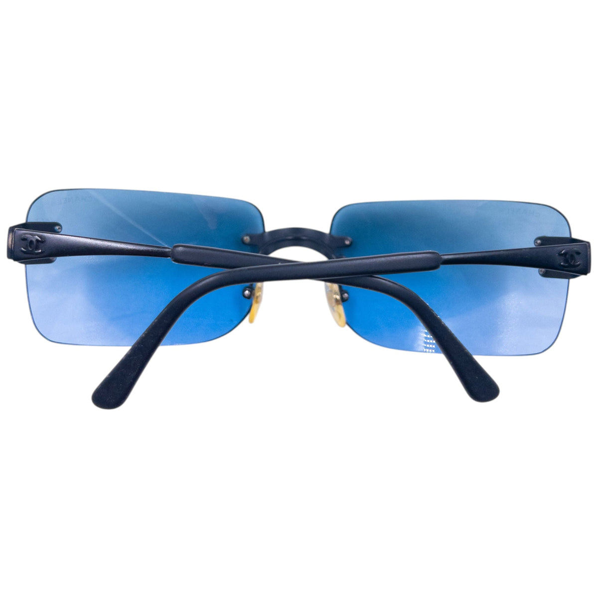 Vintage 2000s Chanel Rimless Sunglasses | O/S, Black